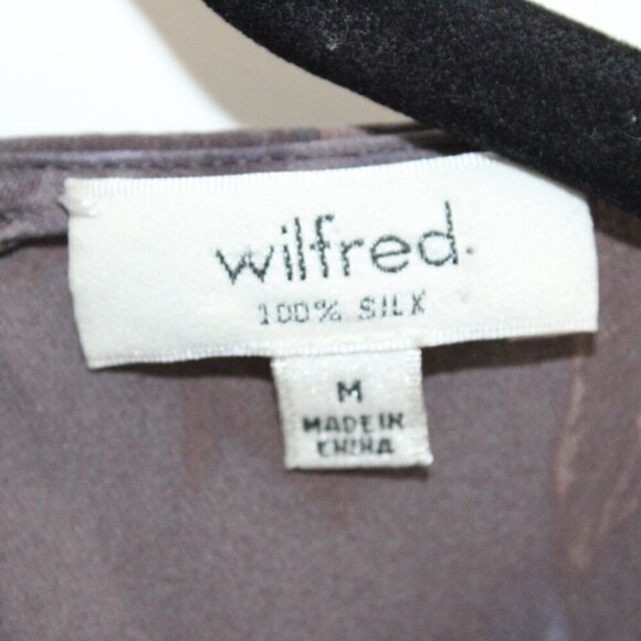 Aritzia Wilfred 100% Silk Floral Blouse Size Medium - Picture 2 of 3